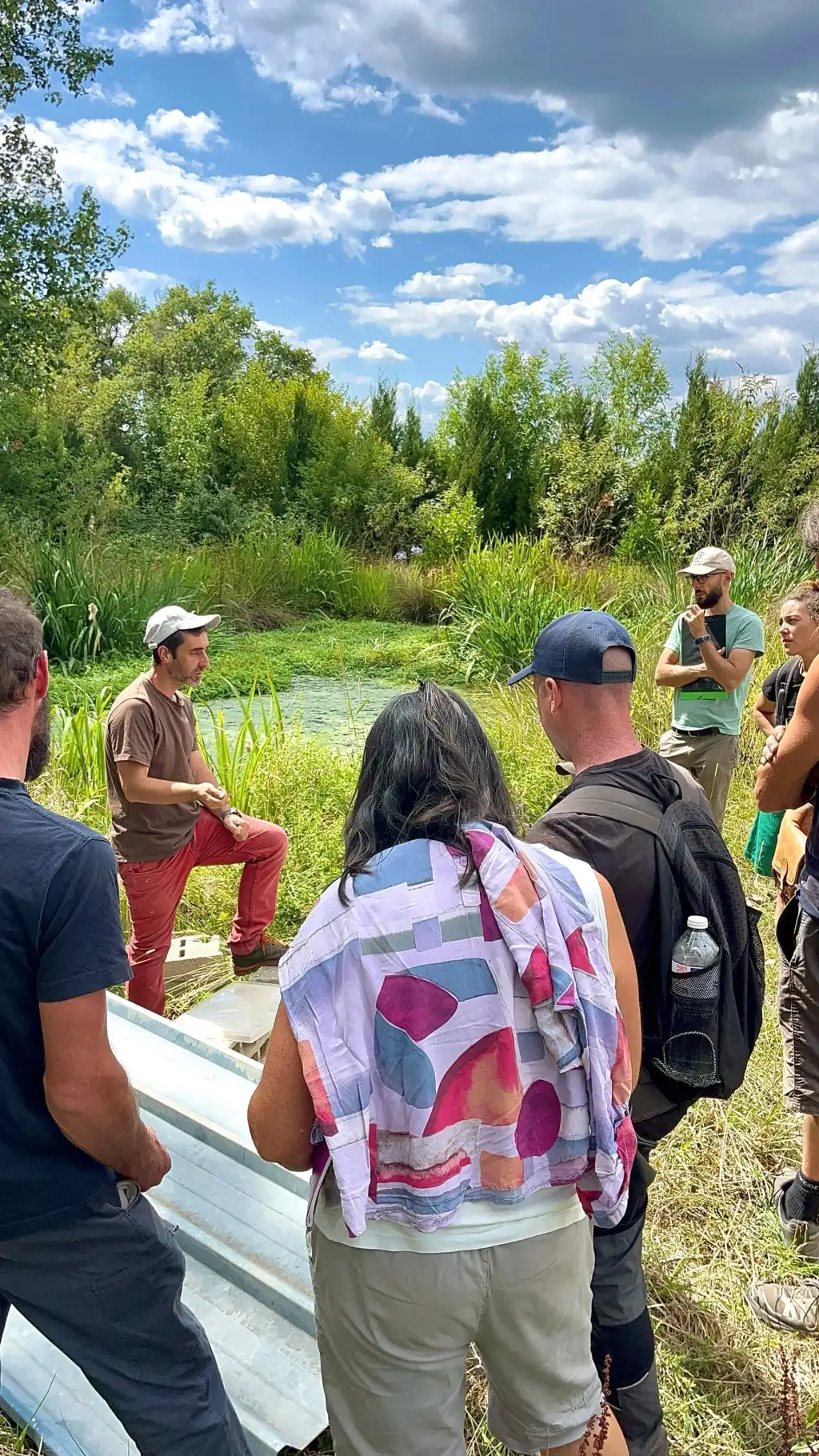 Visite guidée de la ferme en groupe